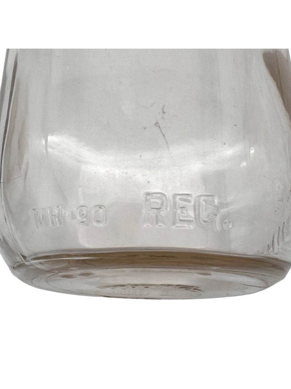 Vintage Clear Duraglas Glass Milk Bottle One Quart 32 oz. Embossed Details 9" - Picture 9 of 12